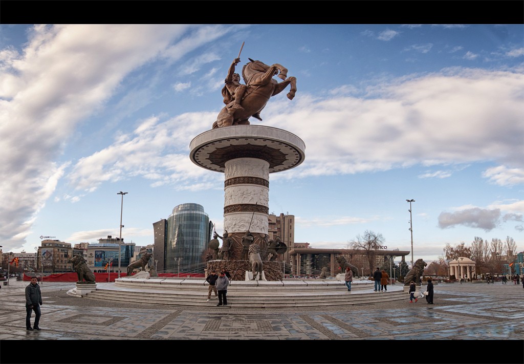 Skopje Macedonia - Alexander the Great Statue 6